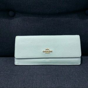 Coach wallet in light blue